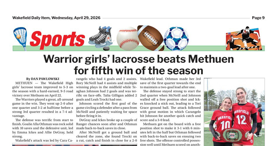 Sports: April 29, 2026