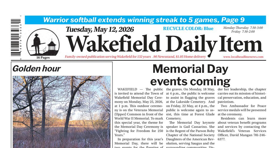Front Page: May 12, 2026