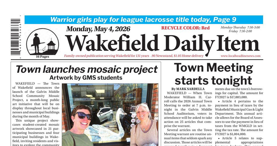 Front Page: May 4, 2026